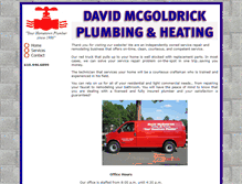 Tablet Screenshot of mcgoldrickplumbing.com